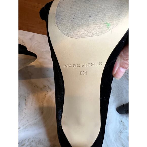 Marc Fisher Omnighta velvet bow dressy heels 8 - Picture 8 of 8